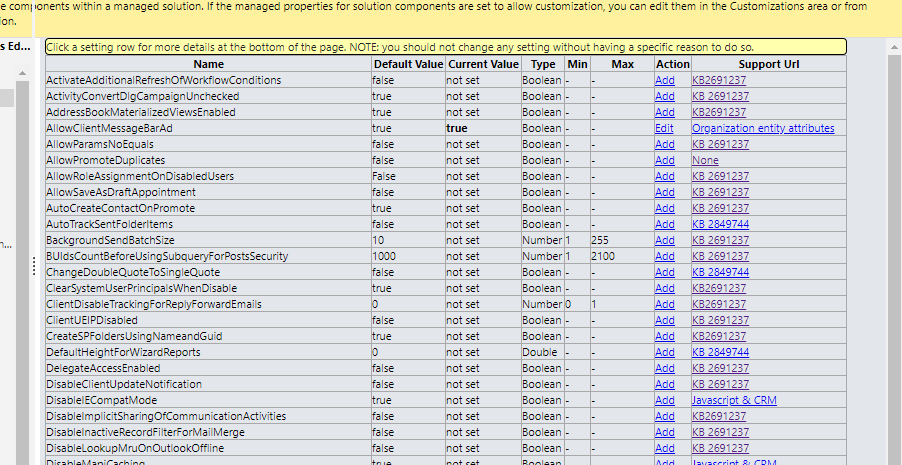 Featured image of post D365 Org DB Settings - Email
