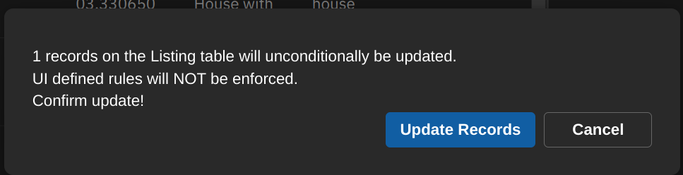 Image of the BulkDatastudio Update Confirmation