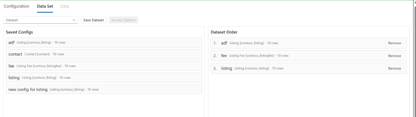 Mockaroo Data Munger dataset order